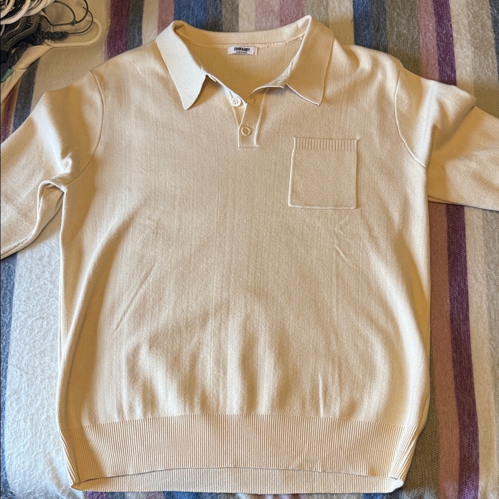Elegant Beige Polo Shirt for Men